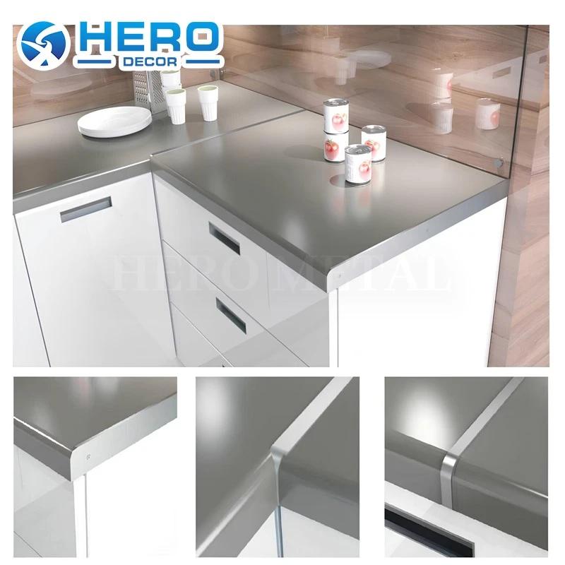 Aluminium Countertop Trim kitchen application Aluminium Countertop Trim kitchen application
